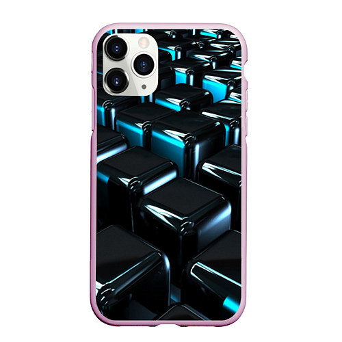 Чехол iPhone 11 Pro матовый ТЕКСТУРА / 3D-Розовый – фото 1