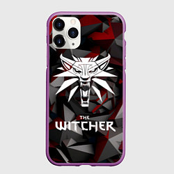 Чехол iPhone 11 Pro матовый The Witcher, цвет: 3D-фиолетовый