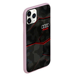 Чехол iPhone 11 Pro матовый AUDI, цвет: 3D-розовый — фото 2