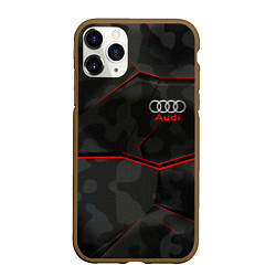 Чехол iPhone 11 Pro матовый AUDI, цвет: 3D-коричневый