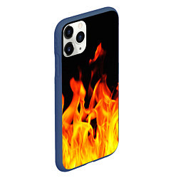 Чехол iPhone 11 Pro матовый ОГНЕННЫЙ, цвет: 3D-тёмно-синий — фото 2