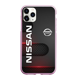 Чехол iPhone 11 Pro матовый NISSAN, цвет: 3D-розовый