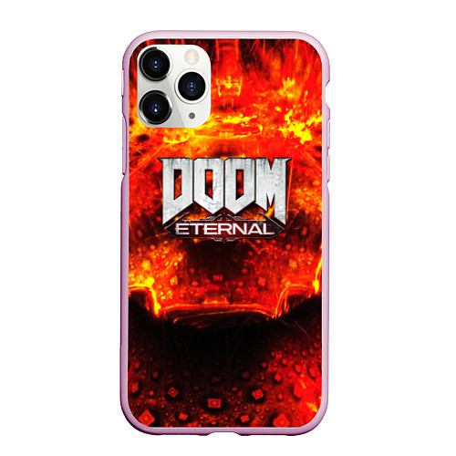 Чехол iPhone 11 Pro матовый Doom Eternal / 3D-Розовый – фото 1