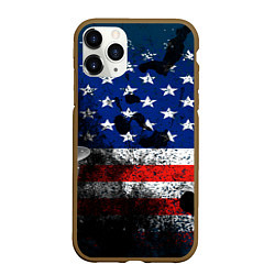 Чехол iPhone 11 Pro матовый США, цвет: 3D-коричневый
