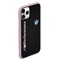 Чехол iPhone 11 Pro матовый BMW, цвет: 3D-розовый — фото 2