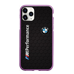 Чехол iPhone 11 Pro матовый BMW, цвет: 3D-фиолетовый