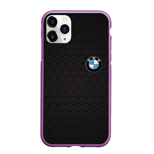 Чехол iPhone 11 Pro матовый BMW / 3D-Фиолетовый – фото 1