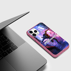 Чехол iPhone 11 Pro матовый Ghostrunner, цвет: 3D-малиновый — фото 2