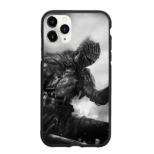 Чехол iPhone 11 Pro матовый DARK SOULS / 3D-Черный – фото 1