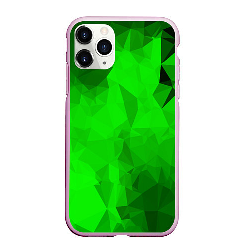 Чехол iPhone 11 Pro матовый GREEN / 3D-Розовый – фото 1