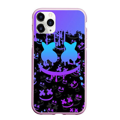 Чехол iPhone 11 Pro матовый MARSHMELLO / 3D-Розовый – фото 1