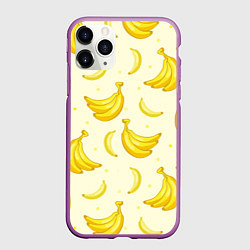 Чехол iPhone 11 Pro матовый Банана, цвет: 3D-фиолетовый