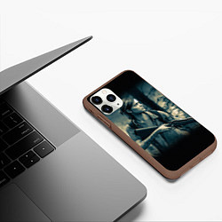 Чехол iPhone 11 Pro матовый THE LAST OF US спина Z, цвет: 3D-коричневый — фото 2