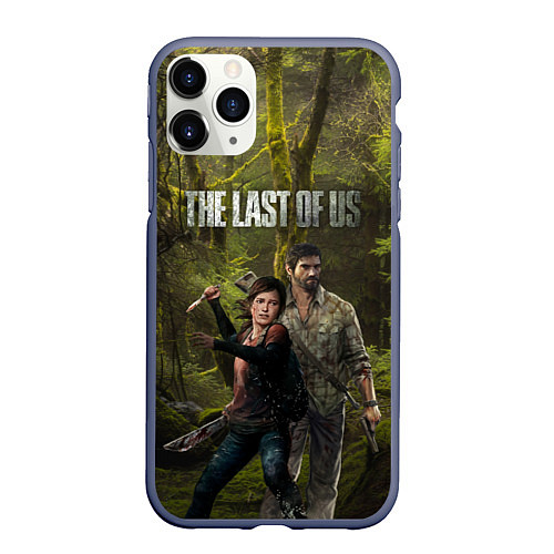 Чехол iPhone 11 Pro матовый THE LAST OF US / 3D-Серый – фото 1