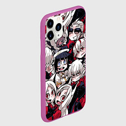 Чехол iPhone 11 Pro матовый Helltaker, цвет: 3D-фиолетовый — фото 2
