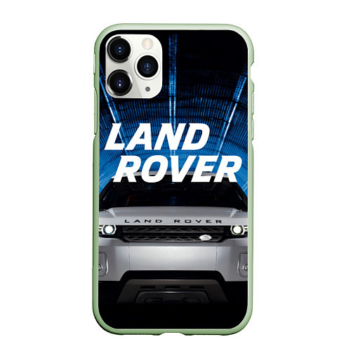 Чехол iPhone 11 Pro матовый LAND ROVER / 3D-Салатовый – фото 1