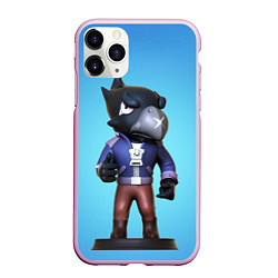 Чехол iPhone 11 Pro матовый Brawl Stars Crow, цвет: 3D-розовый