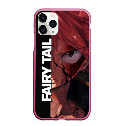 Чехол iPhone 11 Pro матовый FAIRY TAIL ХВОСТ ФЕИ, цвет: 3D-малиновый