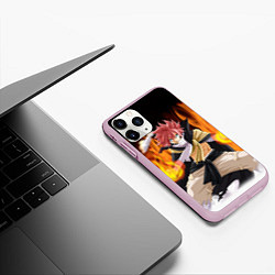 Чехол iPhone 11 Pro матовый FAIRY TAIL ХВОСТ ФЕИ, цвет: 3D-розовый — фото 2