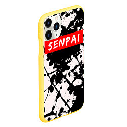 Чехол iPhone 11 Pro матовый SENPAI, цвет: 3D-желтый — фото 2