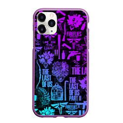 Чехол iPhone 11 Pro матовый THE LAST OF US 2, цвет: 3D-фиолетовый