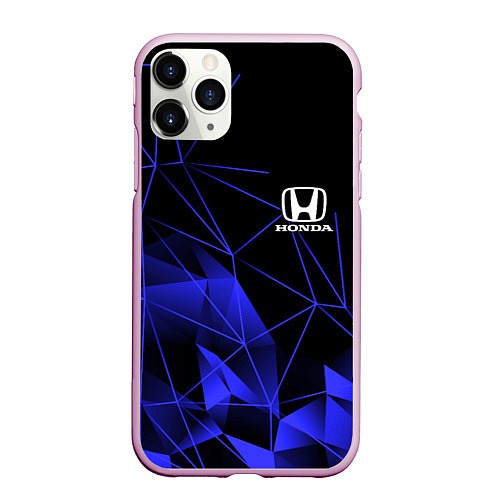 Чехол iPhone 11 Pro матовый HONDA / 3D-Розовый – фото 1