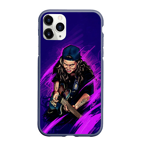 Чехол iPhone 11 Pro матовый TASH SULTANA / 3D-Серый – фото 1