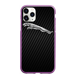 Чехол iPhone 11 Pro матовый Jaguar Z, цвет: 3D-фиолетовый