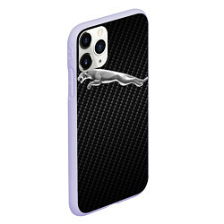 Чехол iPhone 11 Pro матовый Jaguar Z, цвет: 3D-светло-сиреневый — фото 2