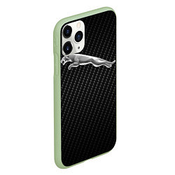 Чехол iPhone 11 Pro матовый Jaguar Z, цвет: 3D-салатовый — фото 2