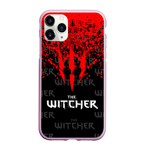 Чехол iPhone 11 Pro матовый The Witcher / 3D-Розовый – фото 1