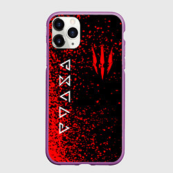 Чехол iPhone 11 Pro матовый The Witcher, цвет: 3D-фиолетовый
