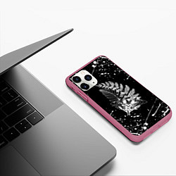 Чехол iPhone 11 Pro матовый THE LAST OF US ТАТУИРОВКА ЭЛЛИ, цвет: 3D-малиновый — фото 2