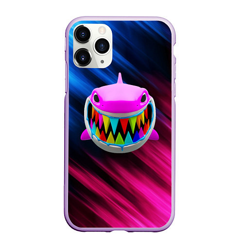 Чехол iPhone 11 Pro матовый 6IX9INE 69 / 3D-Сиреневый – фото 1