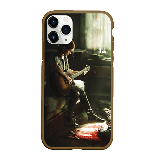 Чехол iPhone 11 Pro матовый ЛАСТ ОФ АС 2 ЭЛЛИ / 3D-Коричневый – фото 1