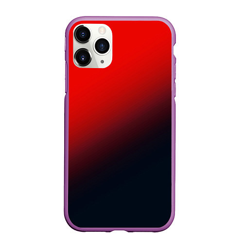 Чехол iPhone 11 Pro матовый RED / 3D-Фиолетовый – фото 1