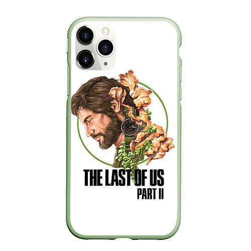 Чехол iPhone 11 Pro матовый The Last of Us Part II Joel / 3D-Салатовый – фото 1