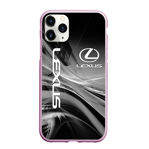 Чехол iPhone 11 Pro матовый LEXUS / 3D-Розовый – фото 1