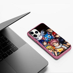 Чехол iPhone 11 Pro матовый FAIRY TAIL ХВОСТ ФЕИ, цвет: 3D-малиновый — фото 2