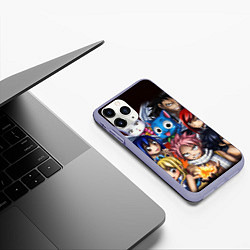 Чехол iPhone 11 Pro матовый FAIRY TAIL ХВОСТ ФЕИ, цвет: 3D-светло-сиреневый — фото 2