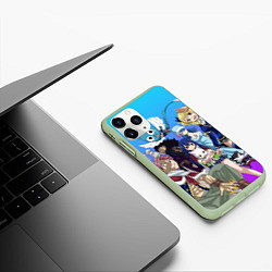 Чехол iPhone 11 Pro матовый FAIRY TAIL ХВОСТ ФЕИ, цвет: 3D-салатовый — фото 2