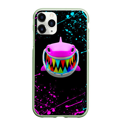 Чехол iPhone 11 Pro матовый 6IX9INE 69 / 3D-Салатовый – фото 1