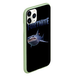 Чехол iPhone 11 Pro матовый Loot Shark Fortnite, цвет: 3D-салатовый — фото 2