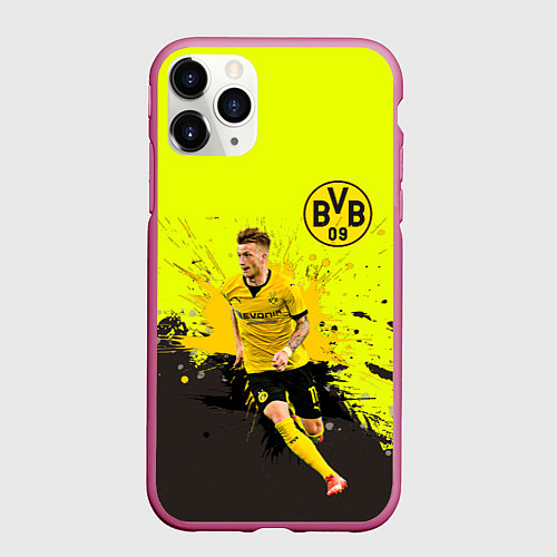Чехол iPhone 11 Pro матовый Марко Ройс / 3D-Малиновый – фото 1