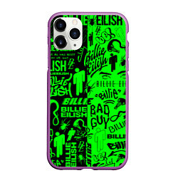 Чехол iPhone 11 Pro матовый BILLIE EILISH БИЛЛИ АЙЛИШ, цвет: 3D-фиолетовый