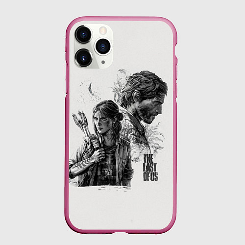 Чехол iPhone 11 Pro матовый The Last of Us / 3D-Малиновый – фото 1