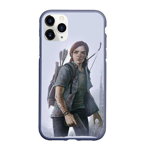 Чехол iPhone 11 Pro матовый Ellie / 3D-Серый – фото 1