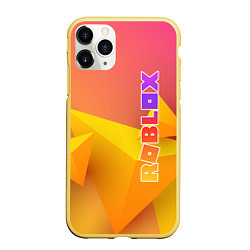 Чехол iPhone 11 Pro матовый Roblox, цвет: 3D-желтый