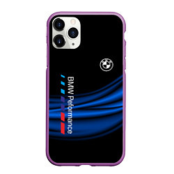 Чехол iPhone 11 Pro матовый BMW, цвет: 3D-фиолетовый