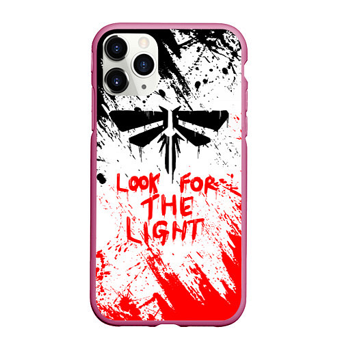 Чехол iPhone 11 Pro матовый THE LAST OF US II / 3D-Малиновый – фото 1